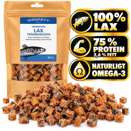 TassaFritt Lax – Naturligt Hundgodis av 100 % Lax