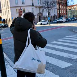Tote bag – Sitter i skiten
