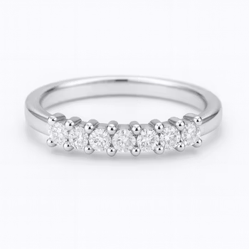 Alliansring 18k vitguld