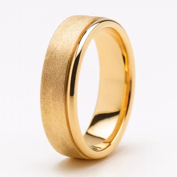 Borstad/blank ring 18k 6x2mm