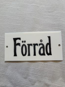 Skylt Förråd