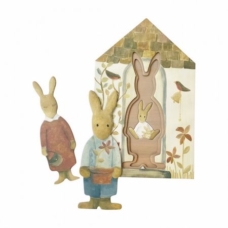Pussel lekfigurer kaninfamilj Egmont Toys