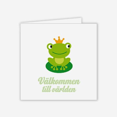 Välkommen till världen kort, groda