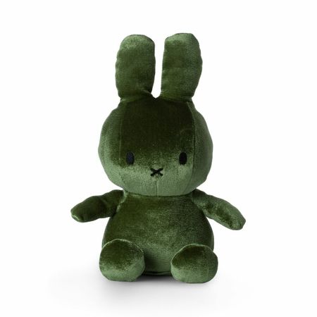 Miffy kanin velvet grön 23 cm