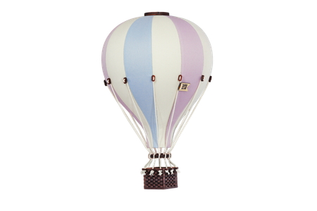 SUPERBALLOON Luftballong Liten Gräddvit/Rosa/Ljusblå