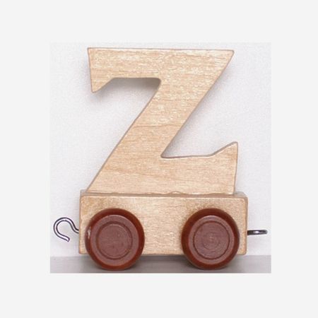 Z - Bokstav till namntåg, trä
