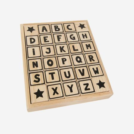 Träklossar ABC