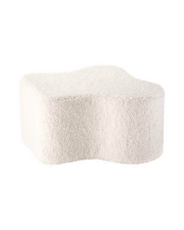 Wigiwama Cream White Cloud Pouffe