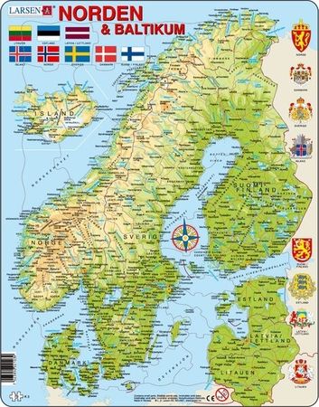 Pussel Norden och Baltikum