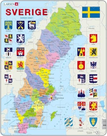Pussel Sverige län