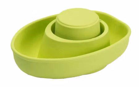 PlanToys Båt naturgummi grön