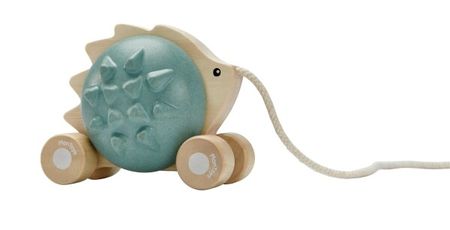 PULL ALONG HEDGEHOG BLUE