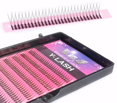 Bis Y-Lash 2D-fransar, C-böj 0,10mm