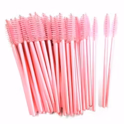 Mascaraborste 50-pack - Ljusrosa