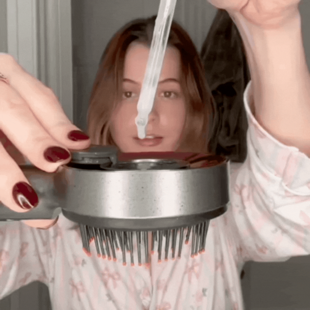 Elektrisk massageborste för hårväxt & skalpvård