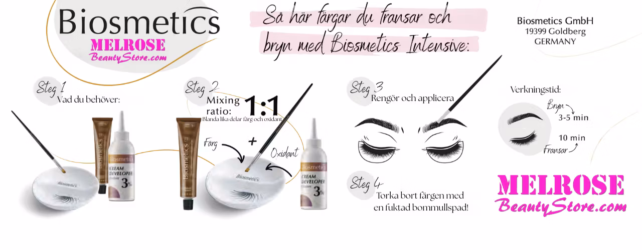 Intensive Frans- & Brynfärg - Svart