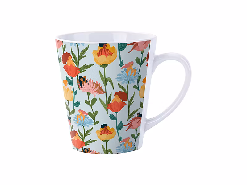 12oz sublimering hvit Latte-krus