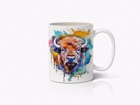 Digital Art krus - Buffalo