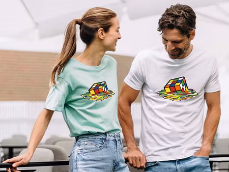 Melting Rubik  T-Skjorte