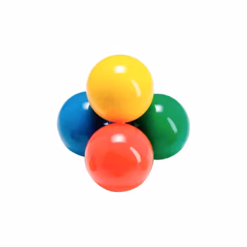 Freeball - 4 stycken | Flyter | Greppvänlig | 6,5 cm