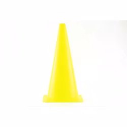 Koner | Fluorocerande gul | stapelbar | För teknikträning och spontanlek | 10 st | 23 cm höga