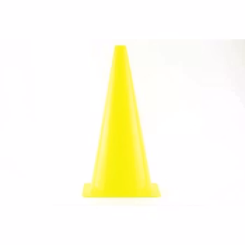 Koner | Fluorocerande gul | stapelbar | För teknikträning och spontanlek | 10 st | 23 cm höga