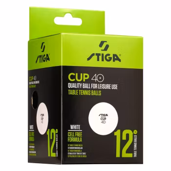 Bordtennisbollar | Stiga Cup | Pingisbollar | Träning & Hemma | 12-pack