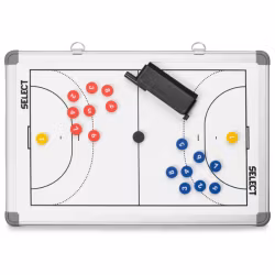 Taktiktavla Handboll | Select  | Alu med magnet | Hel & Halvplan | 45 x 30 cm