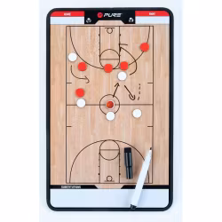 Coach board | Taktiktavla Basket | Alu & whiteboard | 35 x 22 cm