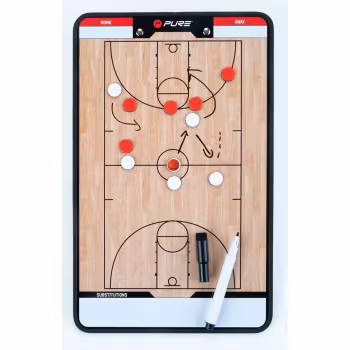 Coach board | Taktiktavla Basket | Alu & whiteboard | 35 x 22 cm
