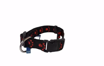 Halsband med röda tassar