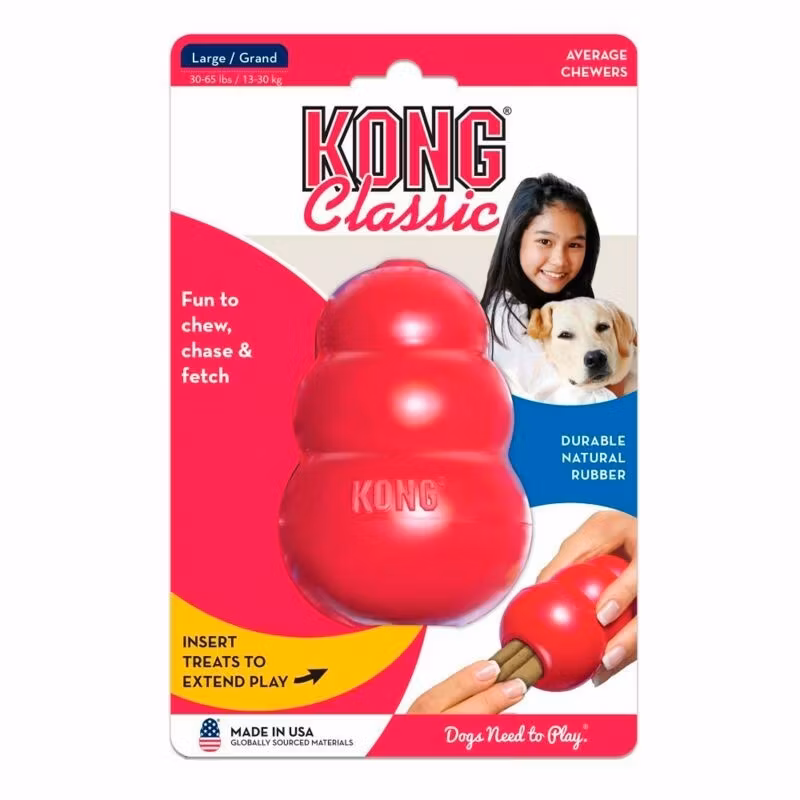KONG Leksak Kong Classic Röd M 8,5cm