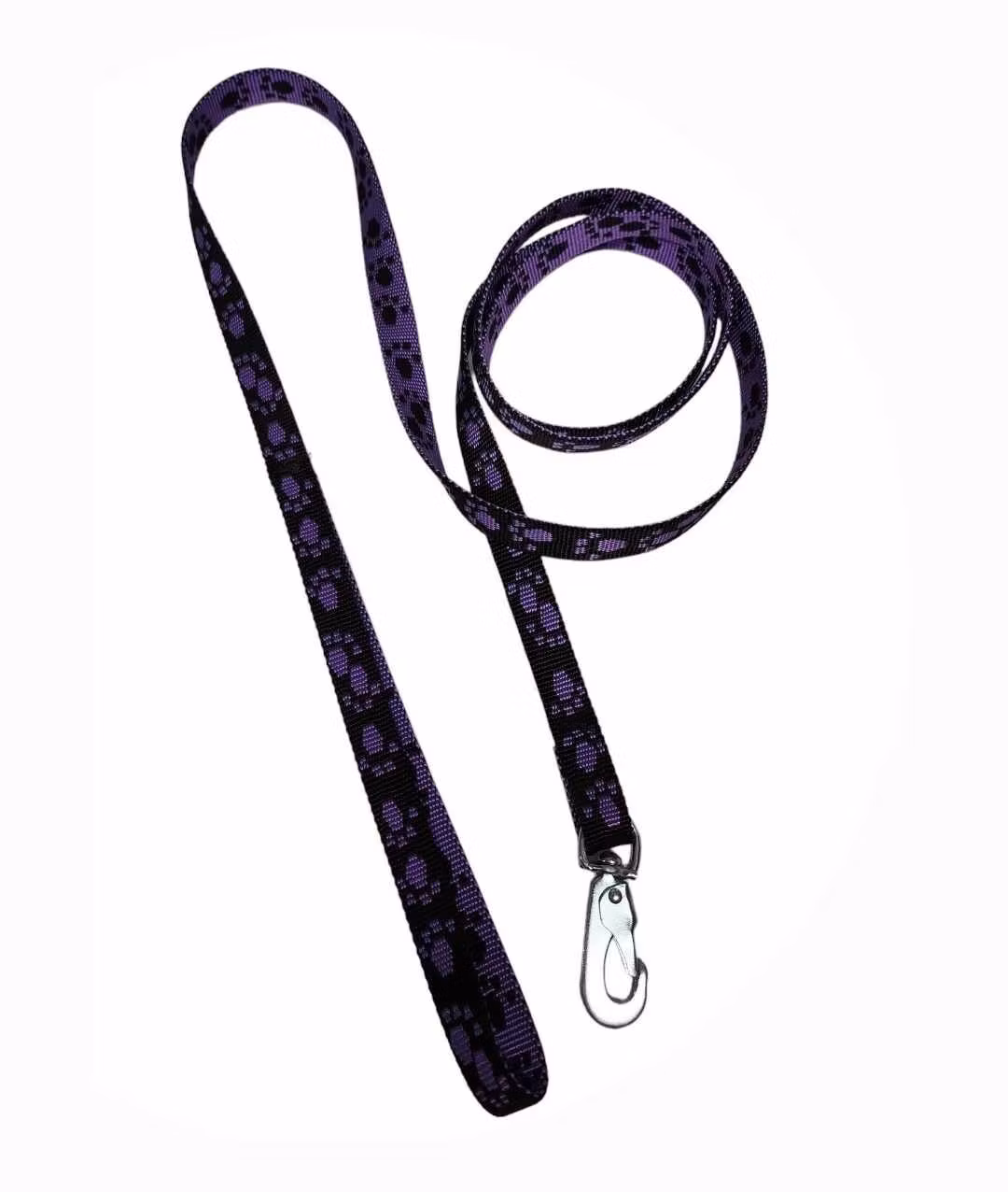 koppel 180cm svart med lila tassar