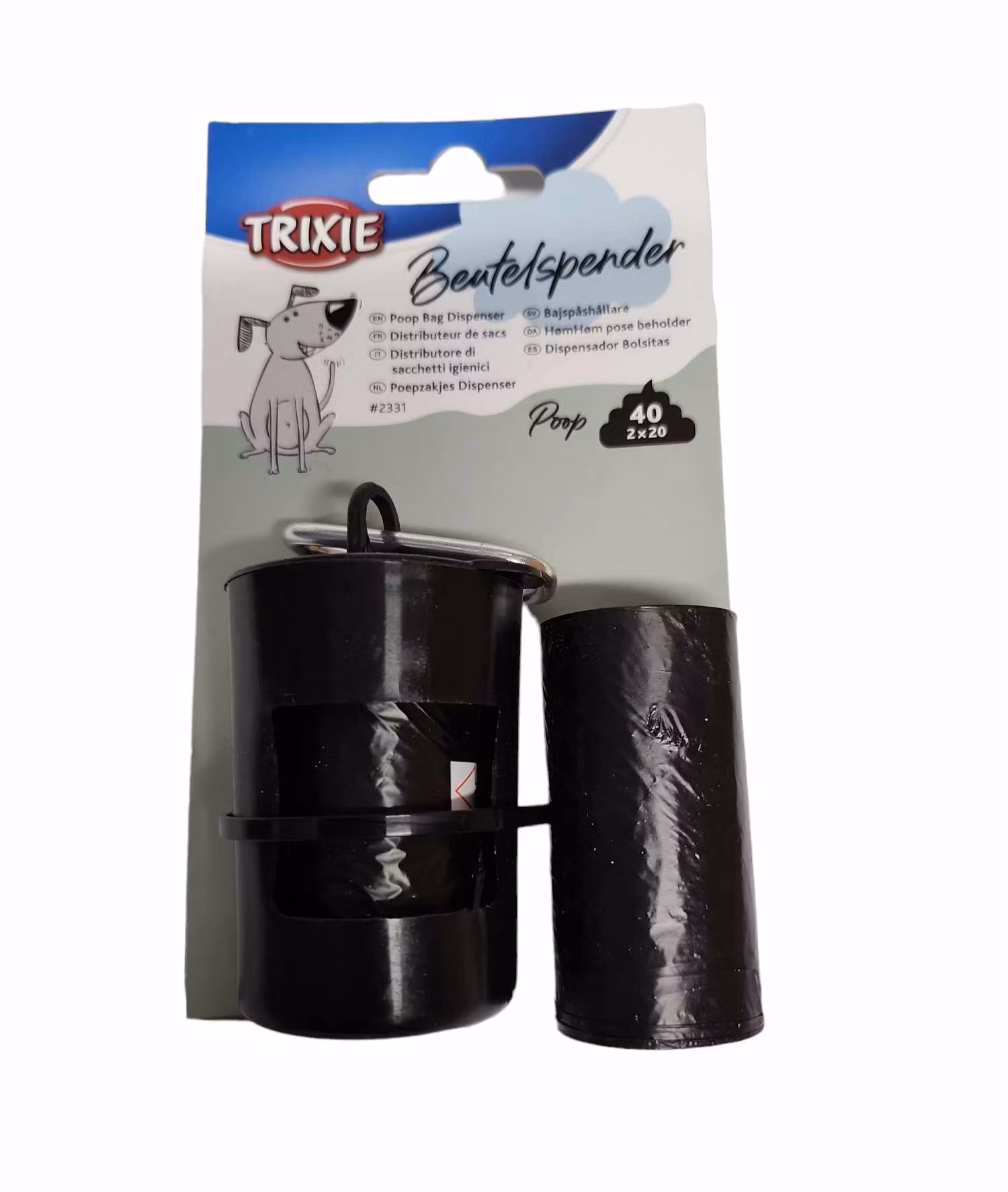 Bajspåsebehållare inkl påsar