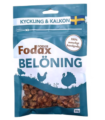 Fodax kyckling/ kalkon - 100% Naturligt godis från Sverige