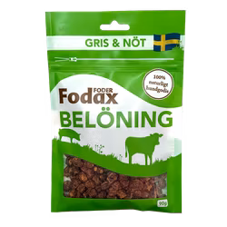 Fodax Gris/nöt - 100% Naturligt godis från Sverige