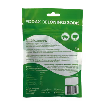 Fodax Gris/nöt - 100% Naturligt godis från Sverige