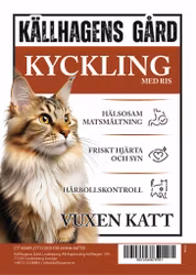 Kattfoder kyckling med ris - Källhagens gård