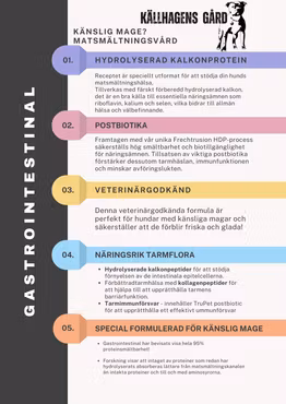 Gastrointestinal - foder med focus på matsmältningsvård - Källhagens gård