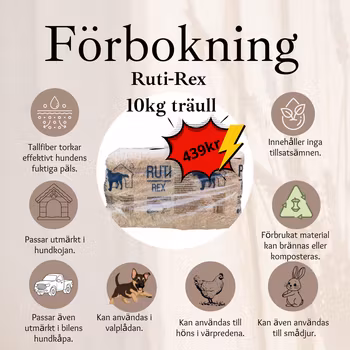 Träull från Ruti-Rex (OBS FÖRBOKNING - HÄMTNING I BUTIKEN)