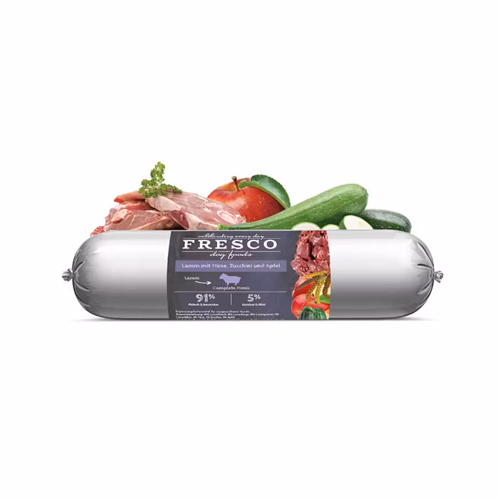 FRESCO -  Lamm korv med hirs, zucchini och äpple