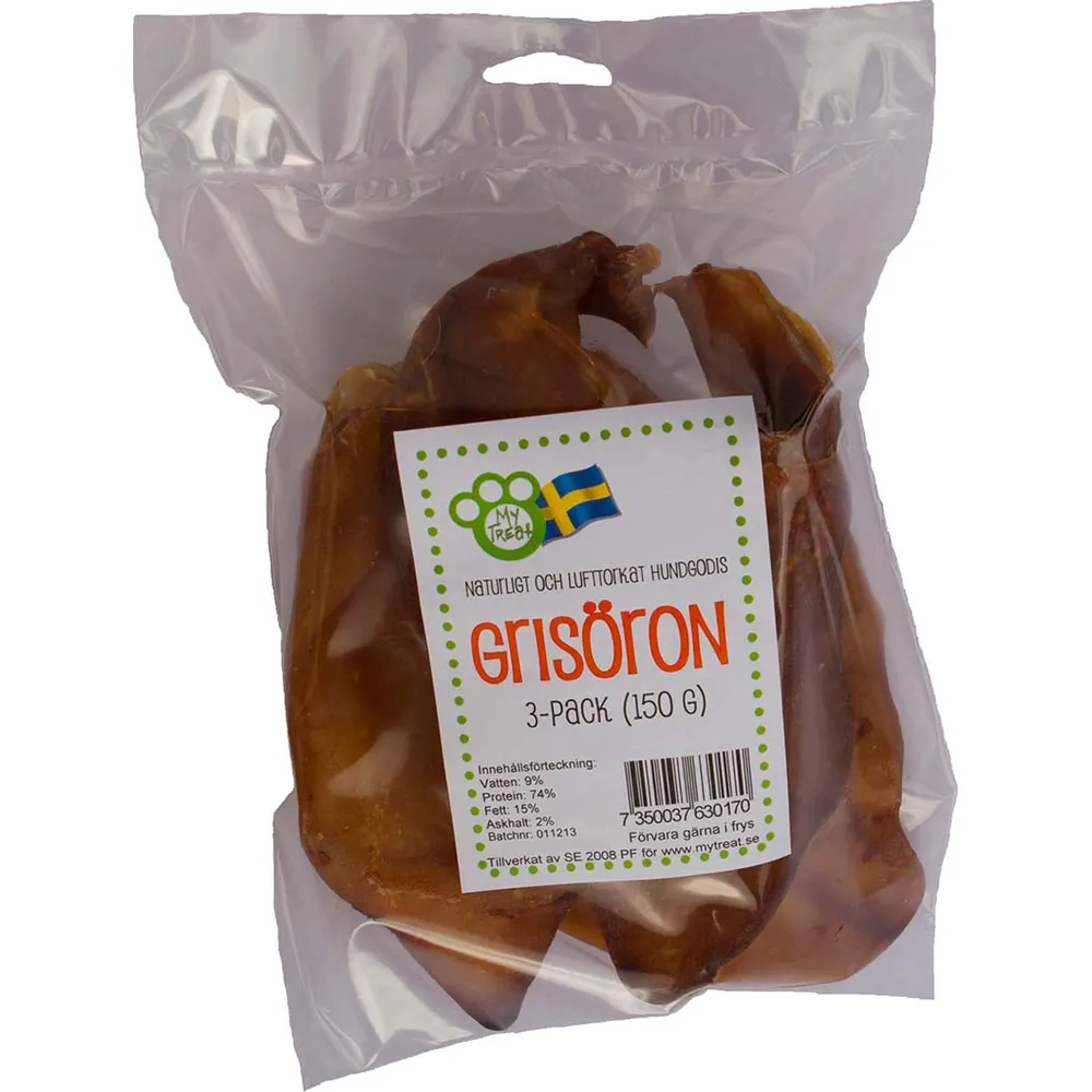 My Treat Stora svenska Grisöron hela 3pack