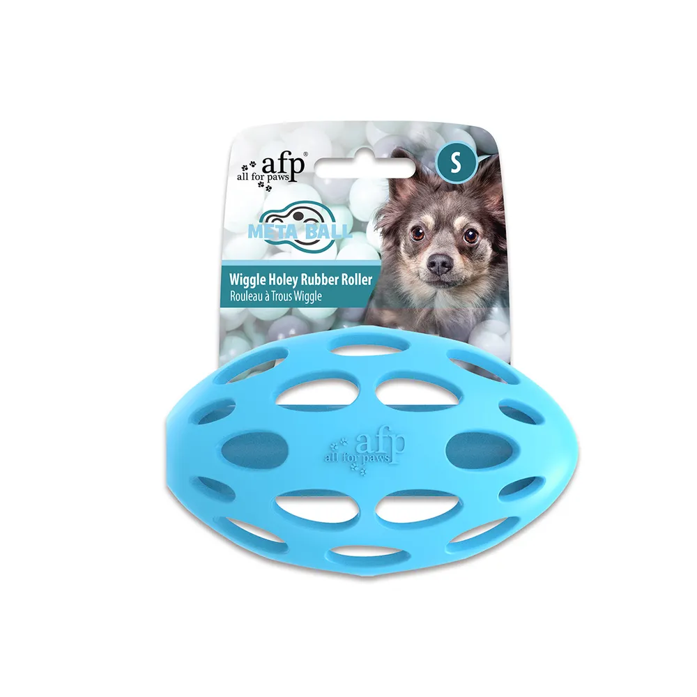 Hundleksak Meta Ball Wiggle Holey Roller olika storlekar