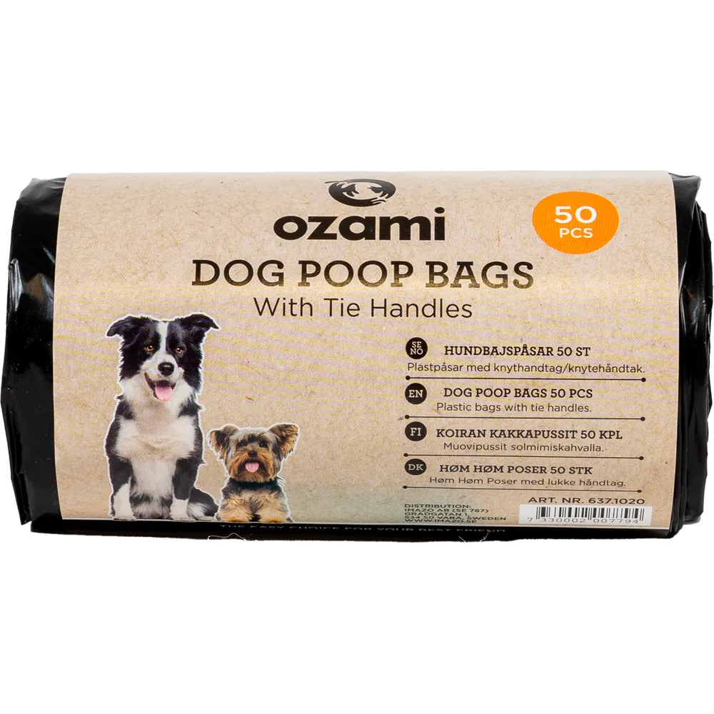 Ozami bajspåse med handtag 50st