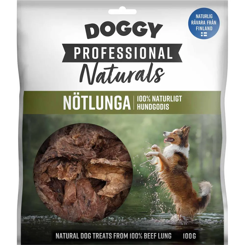 Doggy Professional Naturals nötlunga är gjort av 100 % naturliga nordiska råvaror.