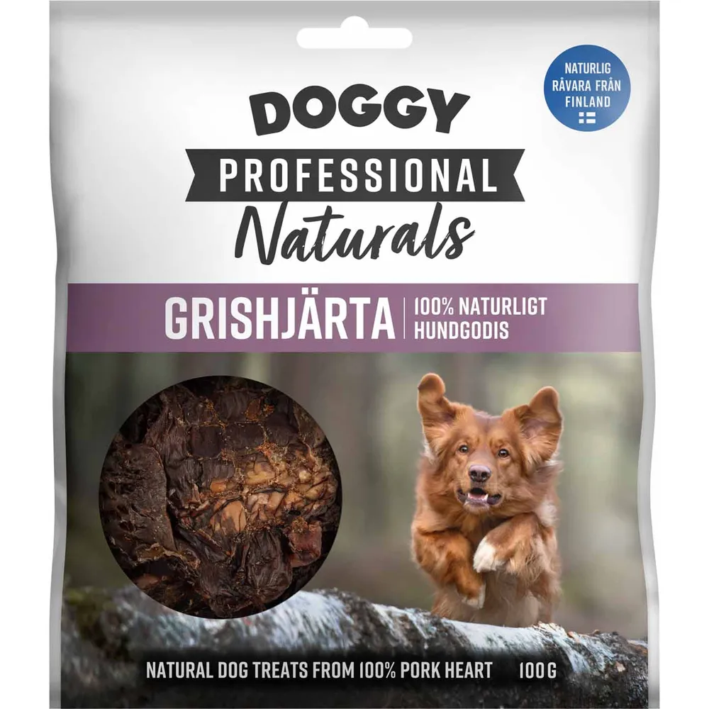 Doggy Professional Naturals grishjärta är gjort av 100 % naturliga nordiska råvaror.