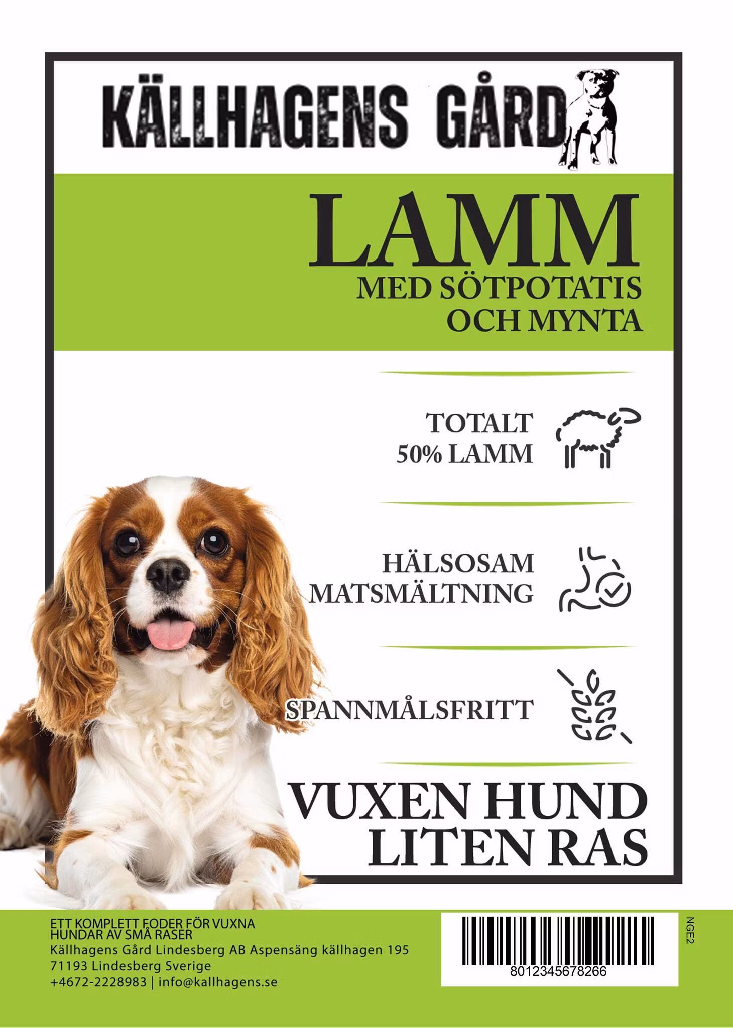 Smakprover från Källhagens gård - Hundfoder