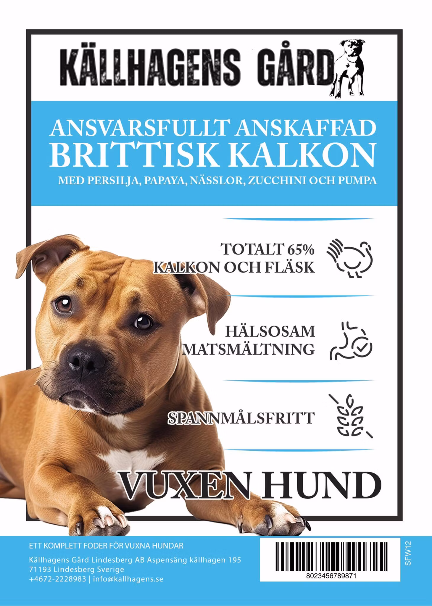 Smakprover från Källhagens gård - Hundfoder
