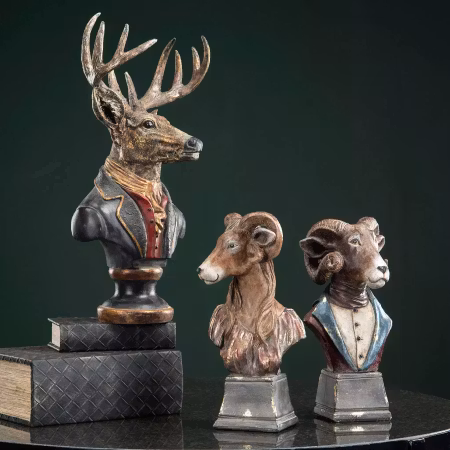 Kopia Byst Hjort 58 cm