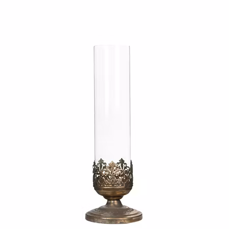 Ljuslykta Leah guldbrun 37 cm